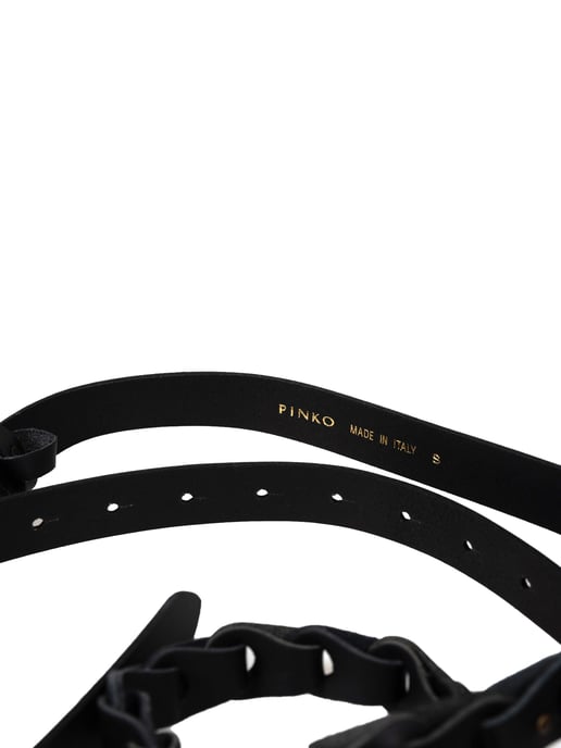 Pinko Cinturón Love Double Belt H2 de mujer negro - Image 3