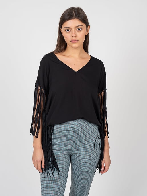 Pinko Blusa Papaveri de mujer negro - Image 3
