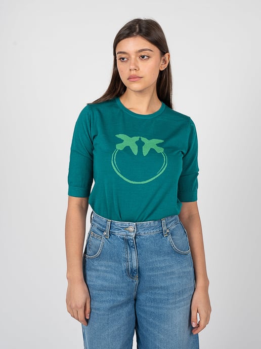 Pinko Blusa Fashion de mujer verde - Image 3