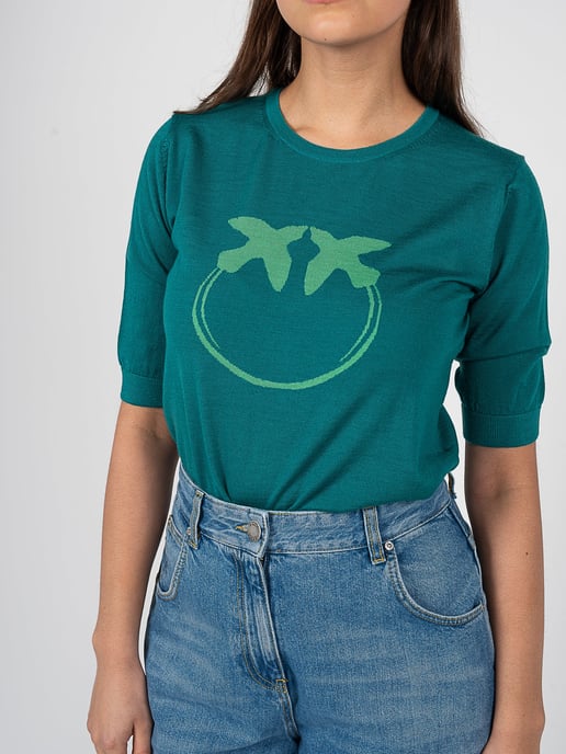Pinko Blusa Fashion de mujer verde - Image 4