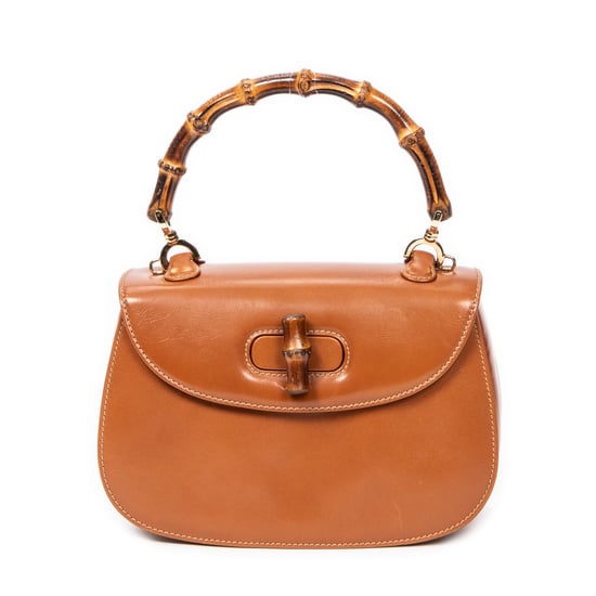 Small Bamboo Top Handle Flap Bolso - Image 1