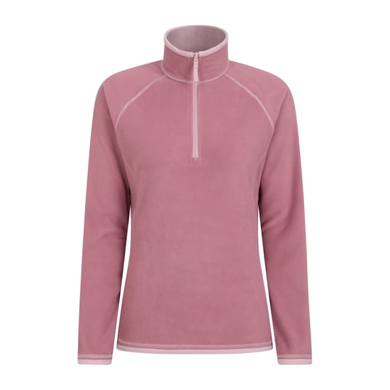 Mountain Warehouse Womens/Ladies Montana Half Zip Fleece Top (Light Pink) - Image 2