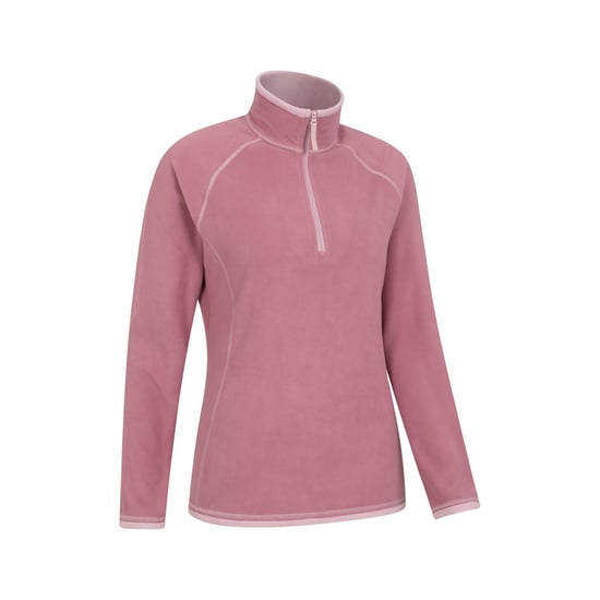 Mountain Warehouse Womens/Ladies Montana Half Zip Fleece Top (Light Pink) - Image 5