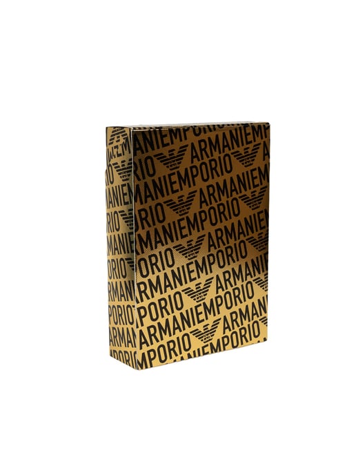 Emporio Armani boxeadores 2 Pack del hombre negro, oro - Image 4