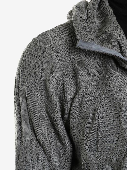 La Haine Inside Us Suéter Full Zip del hombre Gris - Image 4