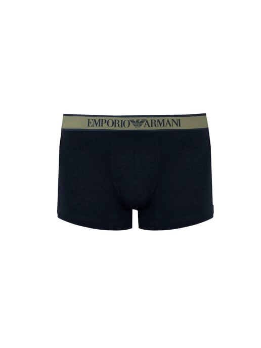 Emporio Armani boxeadores 3 Pack del hombre verde, azul oscuro - Image 4