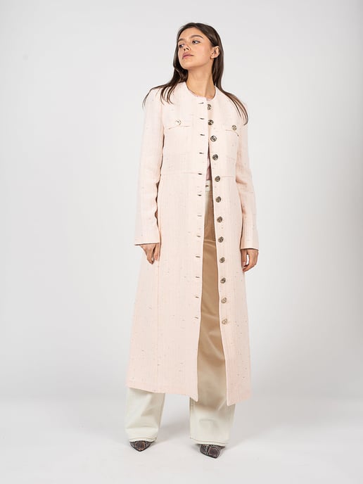 Pinko Abrigo Sumampa de mujer rosado - Image 3
