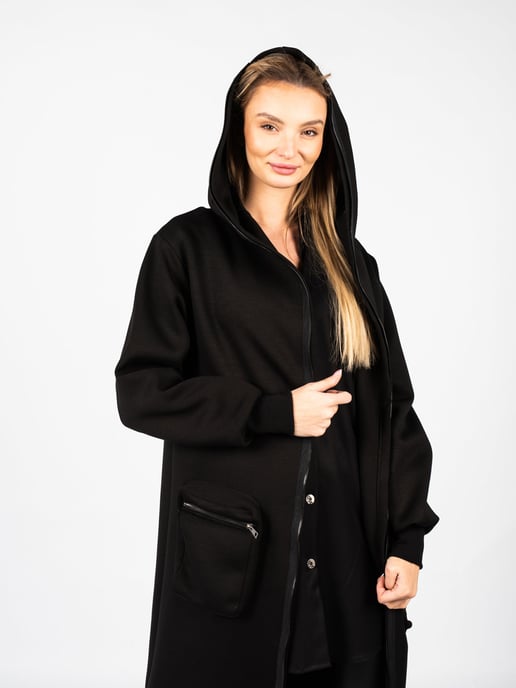 La Haine Inside Us Abrigo Unisex-LW623 de mujer negro - Image 3