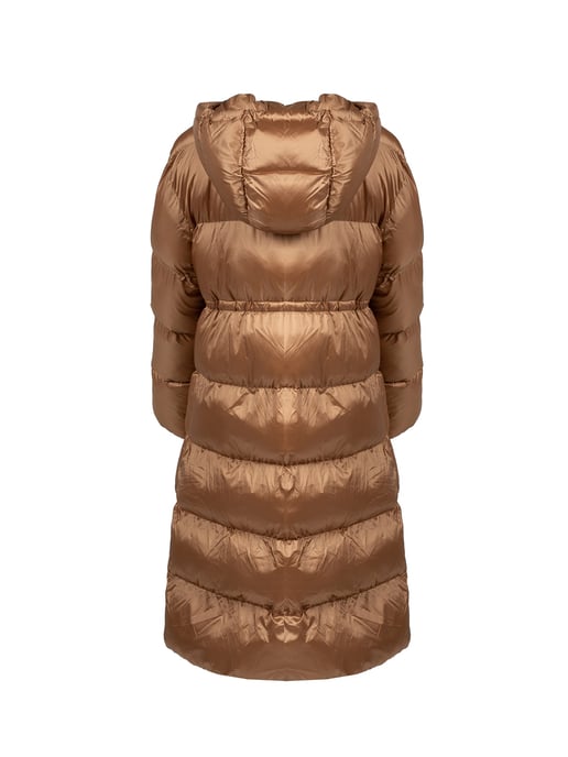 Pinko Abrigo Jstreet de mujer beige, oro - Image 4