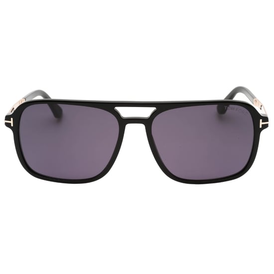 Tom Ford Crosby gafas de sol negras brillantes - Image 1