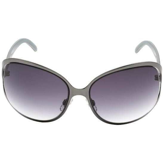 Gafas de sol negras con lentes ovaladas grises de Calvin Klein - Image 1