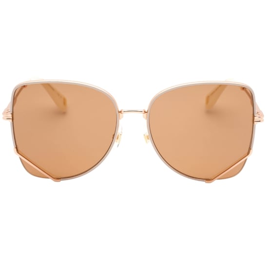 Marc Jacobs Gafas de sol con montura en oro rosa y lentes en oro rosa - Image 1