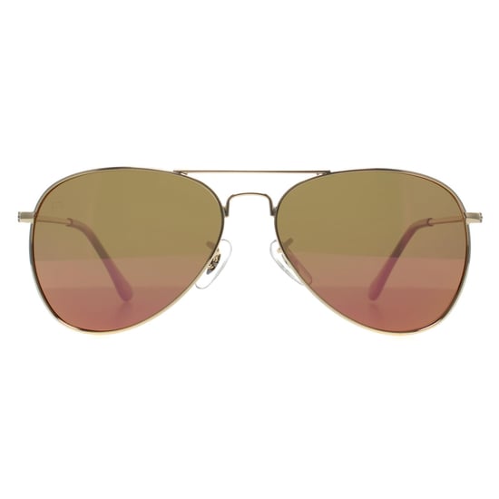 Prive Revaux Aviator Unisex Champán Oro Rosa Espejo Commando Mini - Image 1