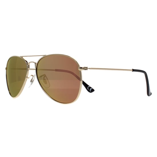 Prive Revaux Aviator Unisex Champán Oro Rosa Espejo Commando Mini - Image 3
