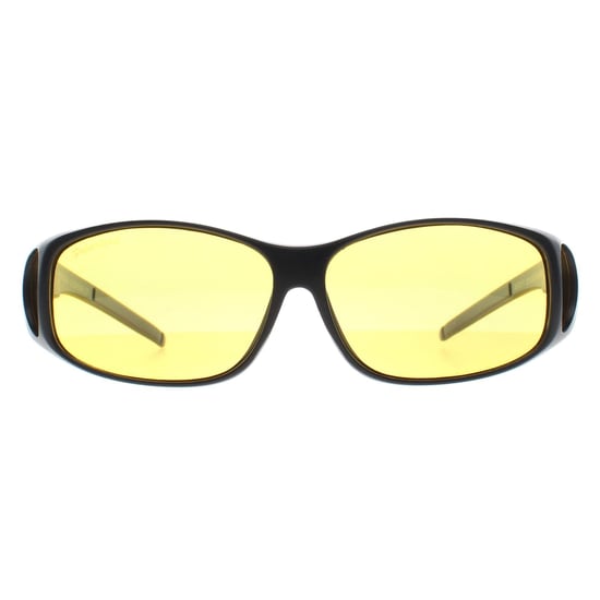 Montana Rectángulo Unisex Negro Mate Amarillo Polarizado MFO1 Gafas de Sol para Conducir de Noche - Image 1