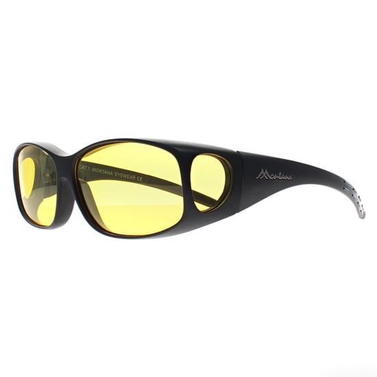 Montana Rectángulo Unisex Negro Mate Amarillo Polarizado MFO1 Gafas de Sol para Conducir de Noche - Image 3