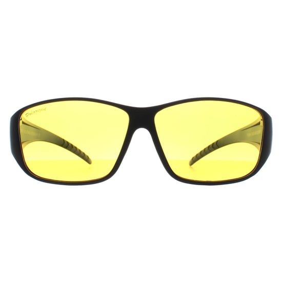 Montana Rectangle Unisex Matte Black Yellow Polarized FO4 Fit Over Glasses Gafas de sol para conducir de noche - Image 1