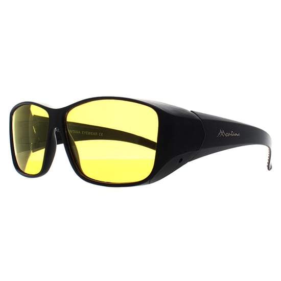 Montana Rectangle Unisex Matte Black Yellow Polarized FO4 Fit Over Glasses Gafas de sol para conducir de noche - Image 3