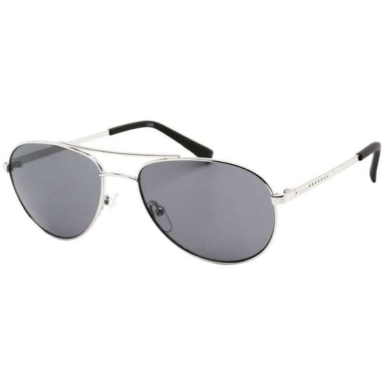 Gafas de sol plateadas con lentes negras de Calvin Klein - Image 2