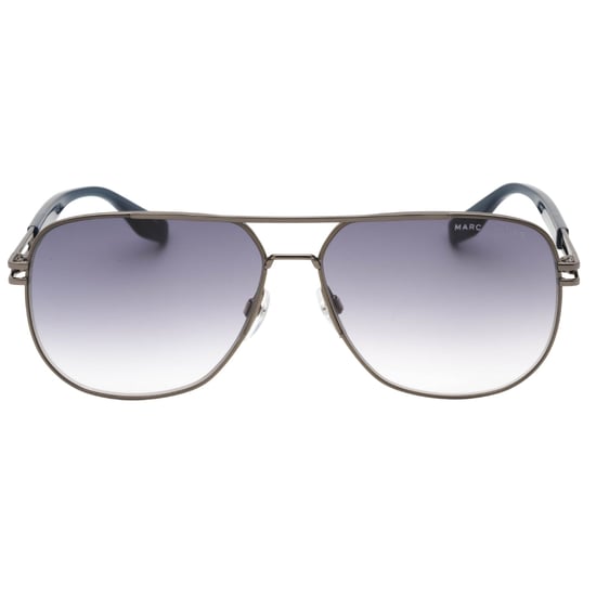 Marc Jacobs gafas de sol plateadas con brazos azules - Image 1
