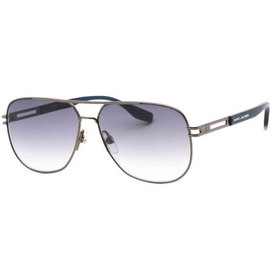 Marc Jacobs gafas de sol plateadas con brazos azules - Image 2