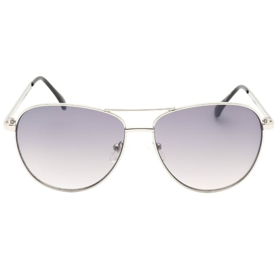 Guess Gafas de sol plateadas con lentes ahumados degradados - Image 1