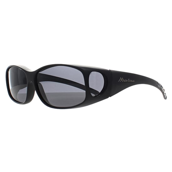 Gafas de sol Montana Rectangle Unisex Black Smoke Polarized MFO1 Fit Over Glasses - Image 3