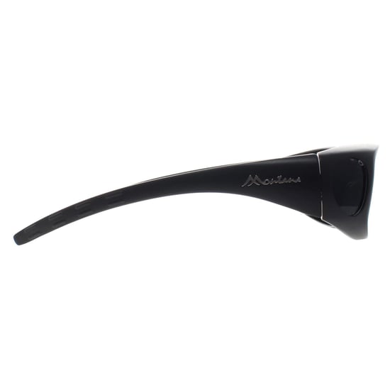 Gafas de sol Montana Rectangle Unisex Black Smoke Polarized MFO1 Fit Over Glasses - Image 4