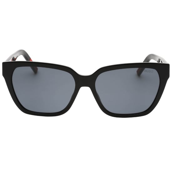 Hugo Boss gafas de sol negras con lentes grises - Image 1
