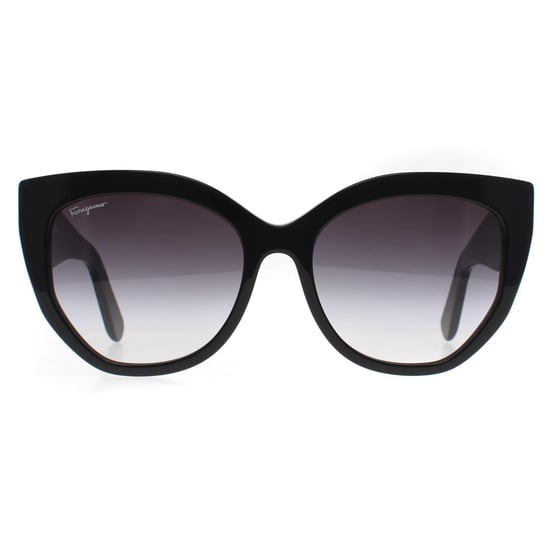 Salvatore Ferragamo Cat Eye Mujer Negro Gris Gradiente SF1061S - Image 2