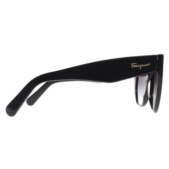Salvatore Ferragamo Cat Eye Mujer Negro Gris Gradiente SF1061S - Image 4