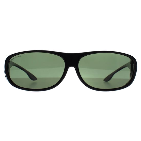 Gafas de sol Montana Rectangle Unisex Negro Brillante G15 Polarizadas FO2 Fit Over Glasses - Image 2