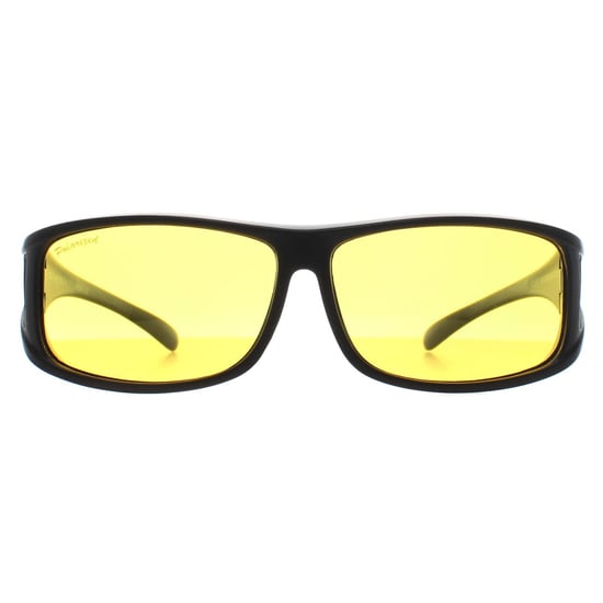 Montana Rectangle Unisex Matte Black Yellow Polarized FO5 Fit Over Glasses Gafas de sol para conducir de noche - Image 2