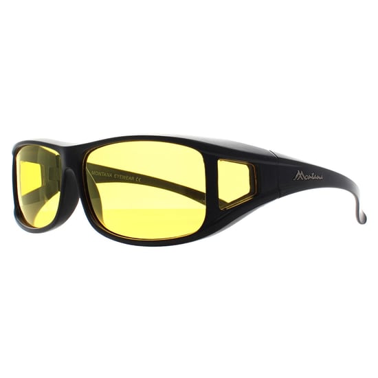 Montana Rectangle Unisex Matte Black Yellow Polarized FO5 Fit Over Glasses Gafas de sol para conducir de noche - Image 3