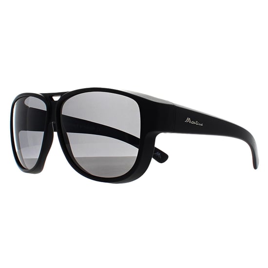 Gafas de sol Montana Aviator Unisex Negro Mate Smoke Polarizadas FO6 Fit Over Glasses - Image 3