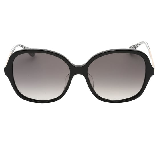 Gafas de sol con montura negra y lentes SF 2 grises de Kate Spade - Image 1