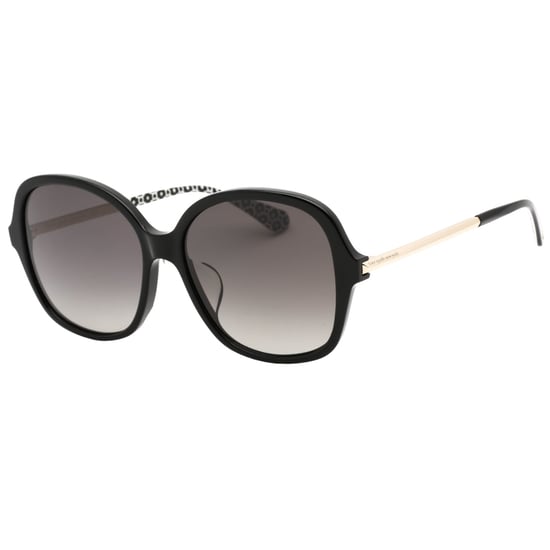 Gafas de sol con montura negra y lentes SF 2 grises de Kate Spade - Image 2