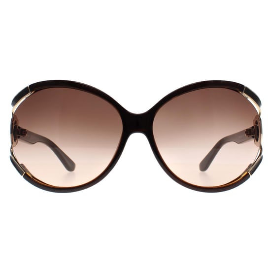 Salvatore Ferragamo Redondo Mujer Marrón Oscuro Marrón Gris Gradiente SF600S - Image 2