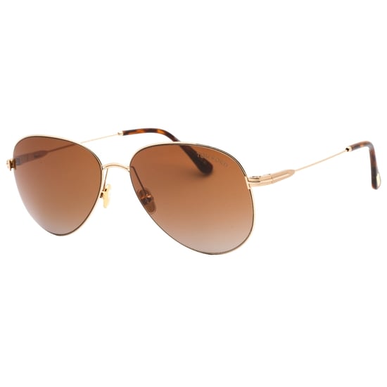 Tom Ford Porsche gafas de sol doradas con lentes en marrón oscuro - Image 2