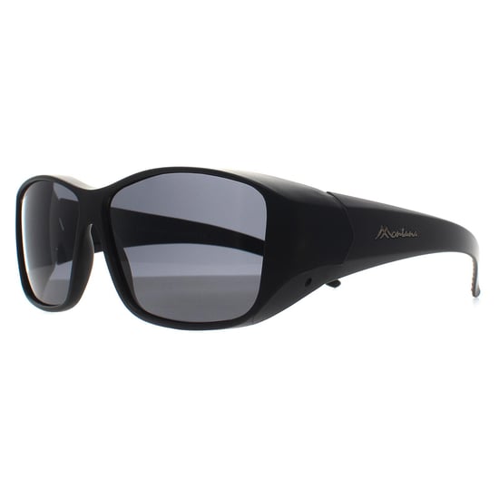 Gafas de sol Montana Rectangle Unisex Negro Mate Humo Polarizadas FO4 Fit Over Glasses - Image 3