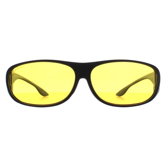 Montana Rectangle Unisex Matte Black Yellow Polarized FO2 Fit Over Glasses Gafas de sol para conducir de noche - Image 2
