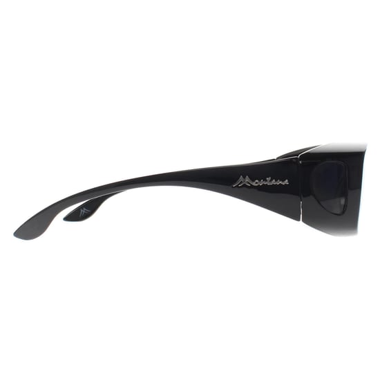 Montana Rectángulo Unisex Negro Brillante Ahumado Polarizado FO2 Gafas de sol sobre cristales - Image 4