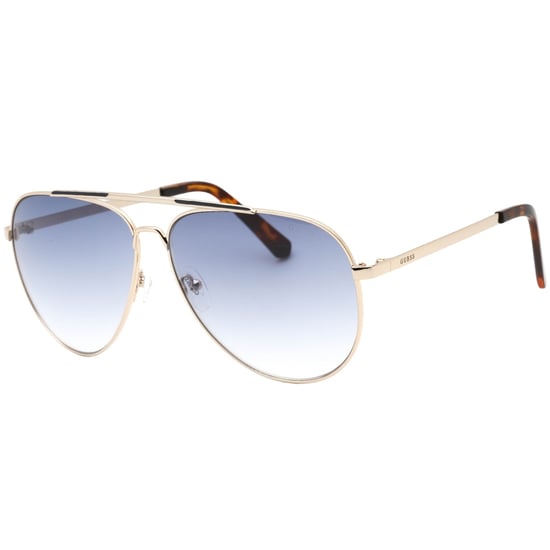 Guess Gafas de sol doradas con lentes azules degradados - Image 2