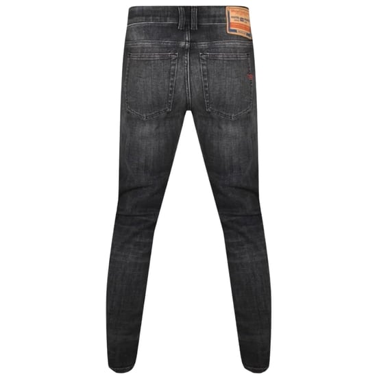 Diesel 1979 Sleenker vaqueros de mezclilla descoloridos en negro - Image 2