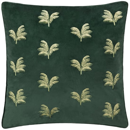 Cojín Bordado con Plumas Rellenas Palms Doradas de Paoletti - Image 1
