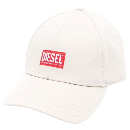 Gorra blanca con logo y parche de Diesel - Image 1