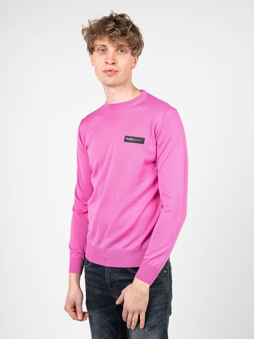 Plein Sport Suéter Merino del hombre rosado - Image 3