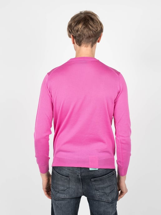 Plein Sport Suéter Merino del hombre rosado - Image 4