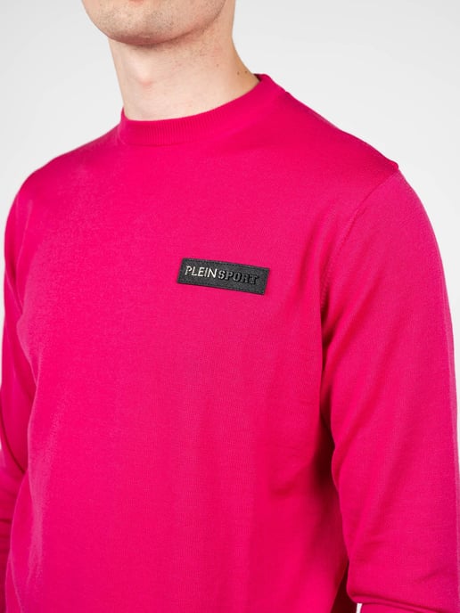 Plein Sport Suéter Merino del hombre rosado - Image 1