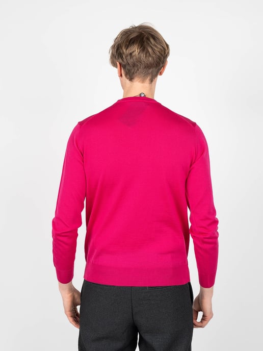 Plein Sport Suéter Merino del hombre rosado - Image 4